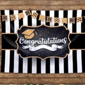 Brand New Graduation Party Backdrop (4.5x6 feet)